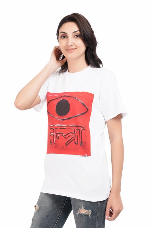 Front Printed Lord Shiva Half Sleeve Men and Women Cotton T Shirt(S03)