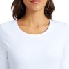 Women's Basic Half Sleeve Crew Neck T-Shirt Casual Solid Slim Cotton Top