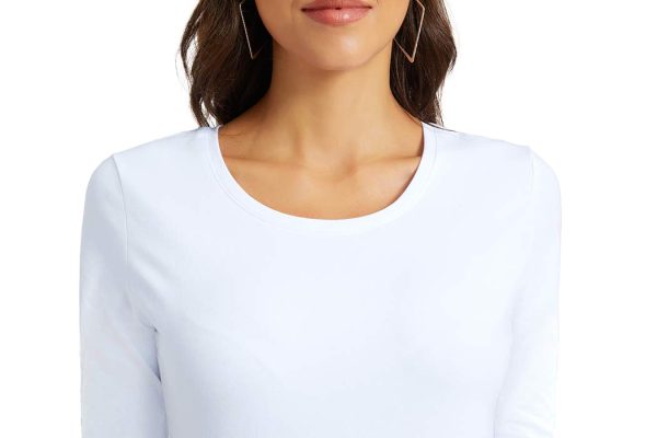 Women's Basic Half Sleeve Crew Neck T-Shirt Casual Solid Slim Cotton Top