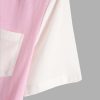 Men's Colorblock Button Down Short Sleeve Pocket Front Shirt Tops