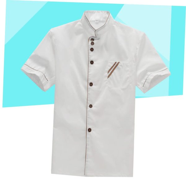 Short Sleeve Chef Jacket Chef Jackets Mens Short Sleeve Shirts Men Short Sleeve Shirt Universal Shirts
