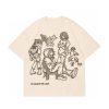 Mens Oversized Vintage Graphic Tees Summer Cartoon Loose Fit Half Sleeve Baggy T Shirts for Women