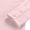 Women's Casual Shirt Dress Collar V Neck Button Down Loose Long Sleeve Mini Dresses Light Pink Large