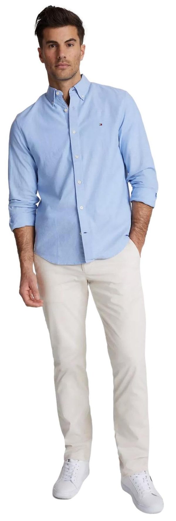 Men's Signature Long Sleeve Casual Button Down Shirt in Regular Fit 2025 Collection