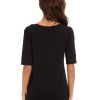 Womens Cotton Tops Summer Casual Fitted T Shirt Half Sleeve Tunic Comfy Tee
