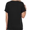 Women's Oversized T Shirts Short Sleeve Crewneck Summer Tops Casual Loose Basic Tee Shirts 2025 Trendy Clothes