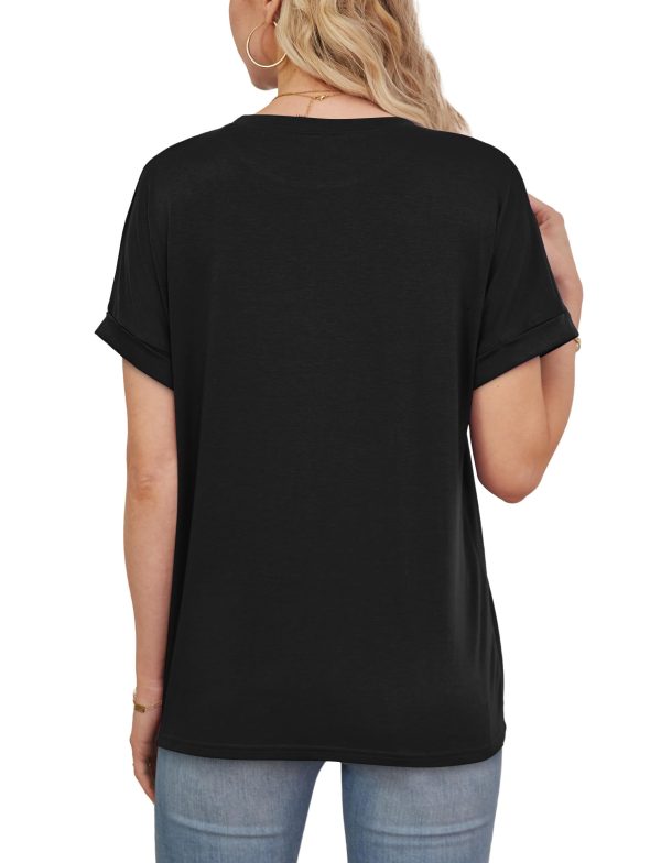 Women's Oversized T Shirts Short Sleeve Crewneck Summer Tops Casual Loose Basic Tee Shirts 2025 Trendy Clothes