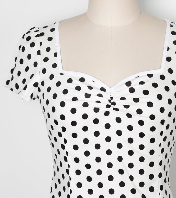 Women's Rockabilly Tops, 1950s Pinup Vintage Blouse Square Neck Slim Fit Shirt Classic Elegant for Women Girls