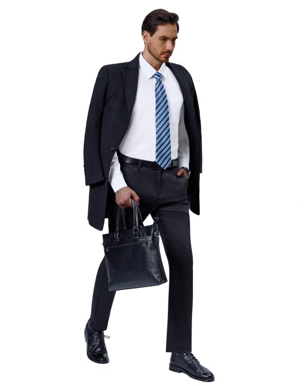Mens Dress Shirts 4-Way Stretch Long Sleeve Collared Casual Solid Wedding Dating Button Down Shirt