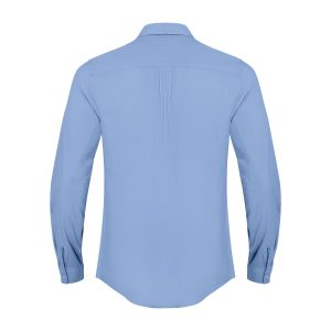 Button Down Linen Shirts for Men Casual Long Sleeve Regular Fit Cotton Beach Shirts with Pocket