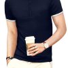 Mens Casual Slim Fit Basic Henley Short/Long Sleeve Fashion Cotton T-Shirt