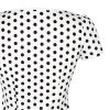 Women's Rockabilly Tops, 1950s Pinup Vintage Blouse Square Neck Slim Fit Shirt Classic Elegant for Women Girls