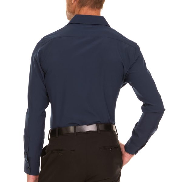 Slim Fit Mens Dress Shirts Long Sleeve Button Down Wrinkle Free Formal 4-Way Stretch