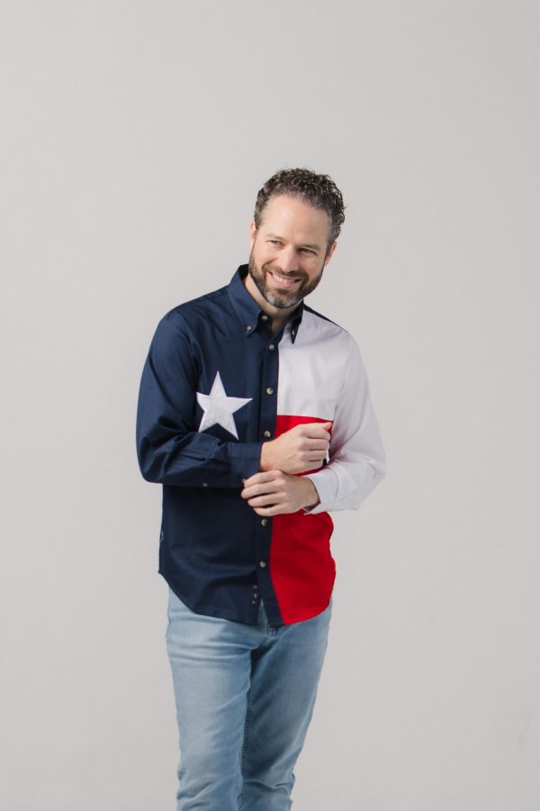 Texas Flag Long Sleeves Twill Shirt
