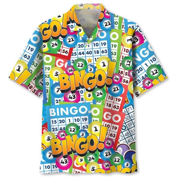 Funny Bingo Shirt Hawaiian Style, Bingo Game Team Shirt, Bingo Lovers Gifts, Bingo Shirt Button Down Size S-5XL