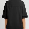 Womens Summer Tops Dressy Casual V Neck Short Sleeve Shirts Solid Button Down Blouses Tops