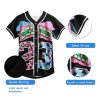90s Clothing for Women,Unisex Hip Hop Outfit for Party,Bel Air Baseball Jersey,Short Sleeve Button Down Shirt