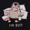 Mens T-Shirt | Adults I'm Busy Short Sleeve Graphic Tee in Black