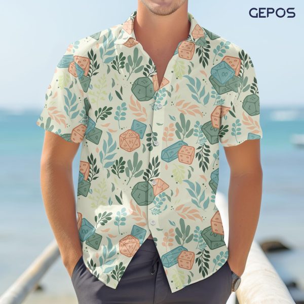 Video Game Button Shirt, Summer Gaming Casual Hawaiian Shirt, Birthday Gifts for Gamer