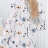 Womens Shirts Button Down Printed Lantern Long Sleeve Blouse Fashion Casual Tops 2025