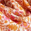 Women Drawstring Floral Print Beach Bohemian Loose Mini Dress V-Neck Half Sleeve Tassel