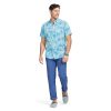 Men's Saltwater Dockside Chambray Short Sleeve Button Down Shirt