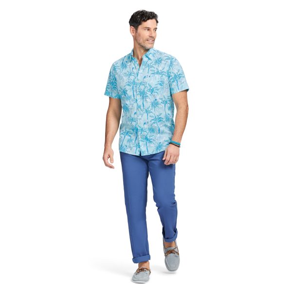 Men's Saltwater Dockside Chambray Short Sleeve Button Down Shirt