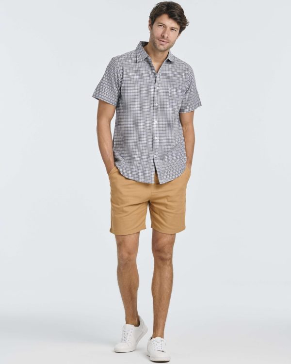 3 Pack: Men's Regular-Fit Short Sleeve Woven Button Down Shirt with Pocket (Available in Big & Tall)