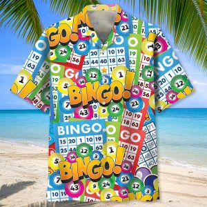 Funny Bingo Shirt Hawaiian Style, Bingo Game Team Shirt, Bingo Lovers Gifts, Bingo Shirt Button Down Size S-5XL
