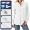 Women's UPF 50+ Long Sleeve UV Shirts Sun Protection Outdoor Cool Quick Dry Fishing Hiking Safari Travel Gardening Shirts