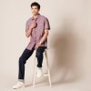 Men's Regular-Fit, Short-Sleeve Button-Down Chambray Shirt