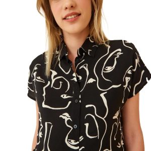 Blouses for Women Fashion, Long Sleeve Button Down Shirts Dressy Casual Tops