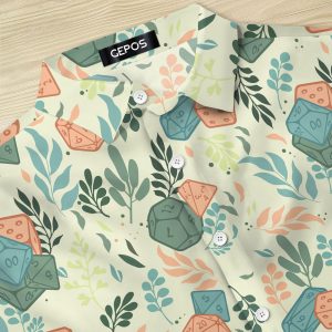 Video Game Button Shirt, Summer Gaming Casual Hawaiian Shirt, Birthday Gifts for Gamer