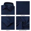Slim Fit Mens Dress Shirts Long Sleeve Button Down Wrinkle Free Formal 4-Way Stretch