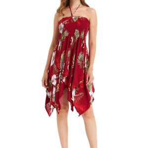 Matchable Couple Hawaiian Luau Shirt or Fairy Dress in Pineapple Garden Black
