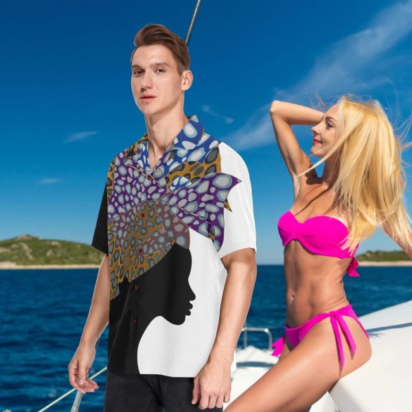 Mens Unique Pattern Hawaiian Shirt Beach Tropical Button Up Shirts Vacation Cruise Hawaii Summer Clothes