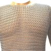 ® Chainmail Shirt Half Sleeves | Aluminium Butted Chainmail 10MM Rings Silver | Medieval Costume Adult | Armor SCA