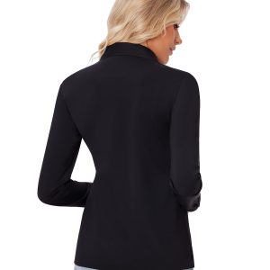 Button Down Shirts for Women Slim fit Long Sleeve Stretch Dress Shirts Work Shirt Wrinkle Free Office Blouses
