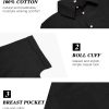 100% Cotton Short Sleeve Shirts for Women Button Down Shirt Womens Blouses Casual Summer Tops with Pockets