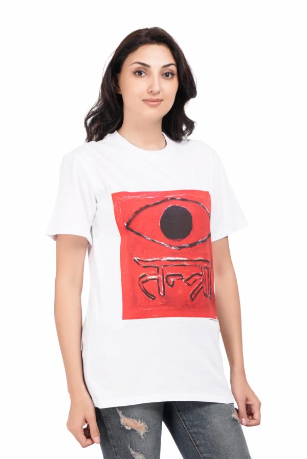 Front Printed Lord Shiva Half Sleeve Men and Women Cotton T Shirt(S03)