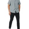 Men's Vacation Cotton Button-Down Resort Shirt, Short Sleeve