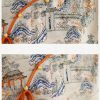Womens Exquisite Printed Chiffon Chinese Tops Retro Ethnic Style Half Sleeve Loose Shirts Traditional Hanfu Blouse