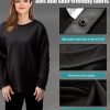 Shoulder Surgery Shirts, Unisex Rehab Shirt with Discreet Shoulder Snaps, Chemo Clothing, Long Sleeve Shirt Men