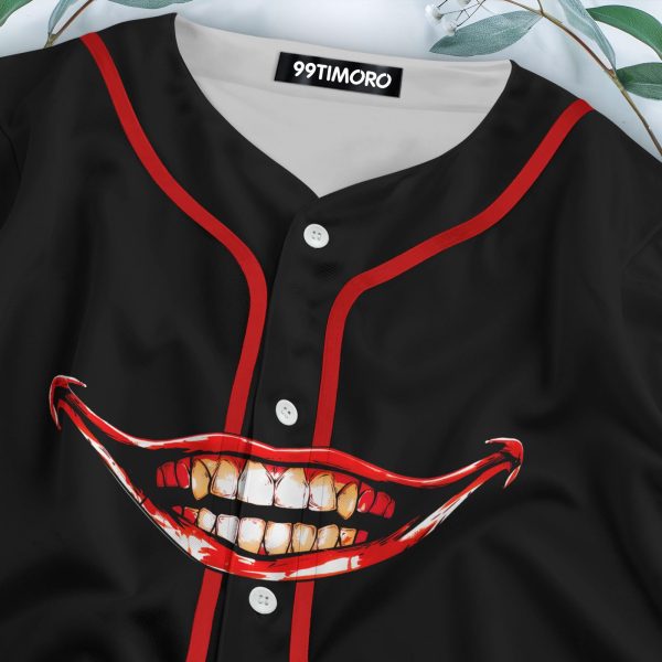 Movie Character Jersey Shirts, Sports Baseball Short Sleeve Button Down Top, Film Themed
