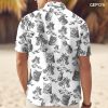 Cute Cat Print Hawaiian Shirt, Vintage Cat Short Sleeve Button Shirt, Summer Gifts, Birthday Gifts