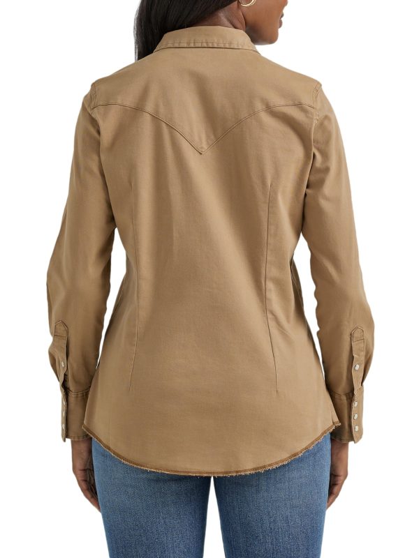 Women's Western Snap Work Long Sleeve Shirt