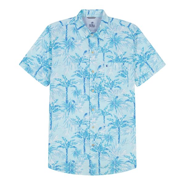 Men's Saltwater Dockside Chambray Short Sleeve Button Down Shirt