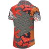 Funky Hawaiian Shirt for Men Palm Beach Shirts Tropical Vacation Clothes