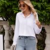 Button Down Shirts for Women Wrinkle Free Long Sleeve Shirts Dress Shirts Work Office Blouse Tops with Pocket
