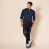 Men's Long Sleeve Shirts Casual - Regular-Fit Pocket Oxford